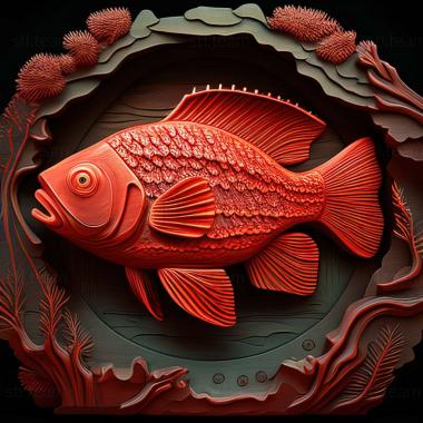 3D модель Червона риба паку (STL)